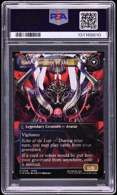 2025 Magic The Gathering MTG Final Fantasy Borderless Surge Foil Emet-Selch Hades #0539 PSA 10