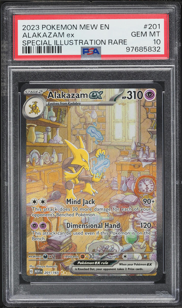 2023 Pokemon Scarlet & Violet 151 SIR Alakazam ex #201 PSA 10 GEM MINT