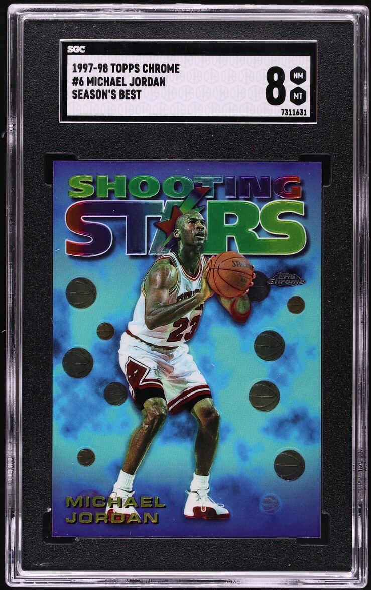 1997 Topps Chrome Season's Best Michael Jordan #6 SGC 8 NM-MT