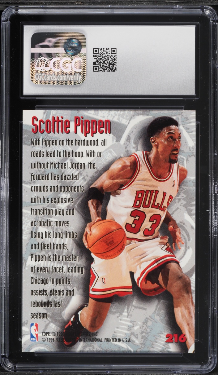 1995 Metal Nuts & Bolts Scottie Pippen #216 CGC 9 MINT