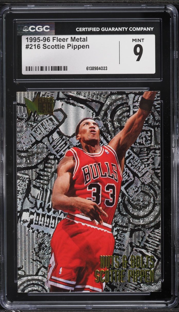 1995 Metal Nuts & Bolts Scottie Pippen #216 CGC 9 MINT
