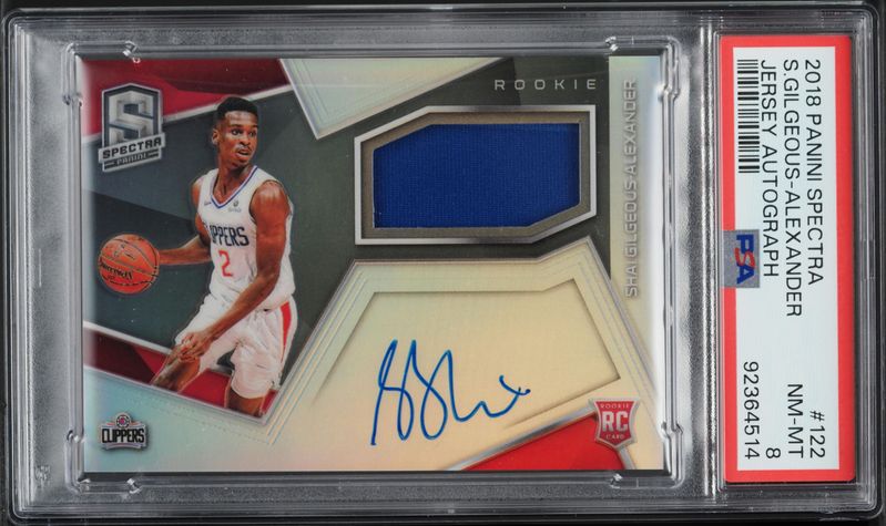 2018 Panini Prizm Silver Shai Gilgeous-Alexander ROOKIE #184 PSA