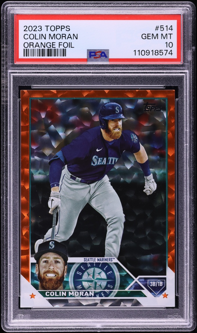 2023 Topps Orange Foil Colin Moran /299 #514 PSA 10 GEM MINT