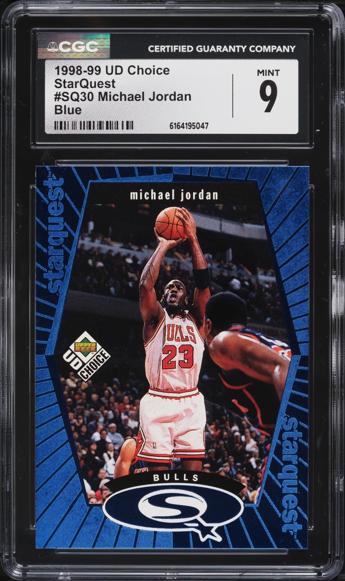 1998 Upper Deck Choice Starquest Blue Michael Jordan #SQ30 CGC 9 MINT