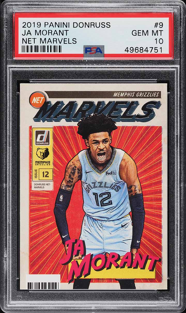 2019 Donruss Net Marvels Ja Morant ROOKIE #9 PSA 10 GEM MINT