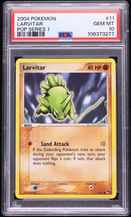2004 Pokemon POP Series 1 Larvitar #11 PSA 10 GEM MINT