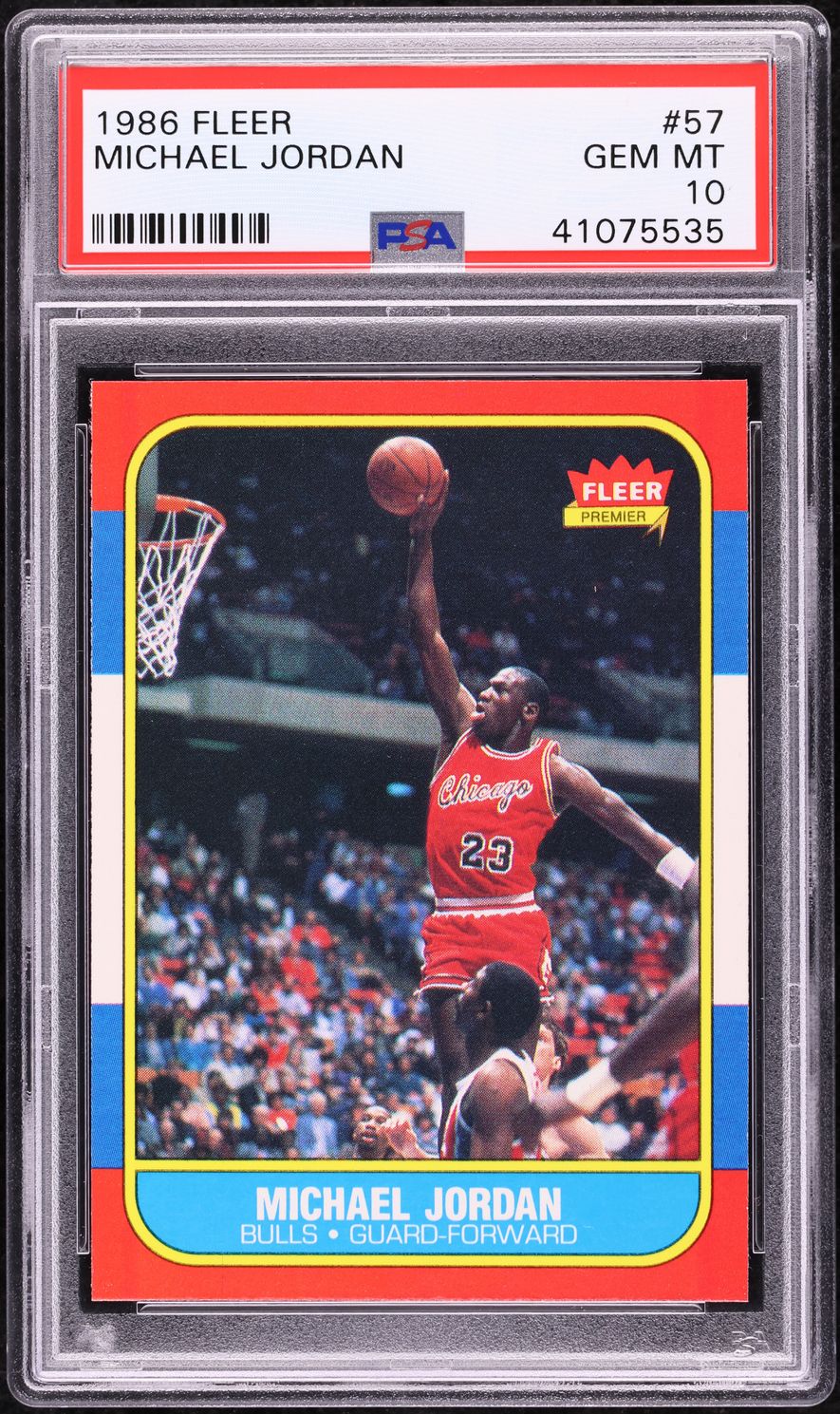 1986 Fleer Basketball Michael Jordan ROOKIE #57 PSA 10 GEM MINT