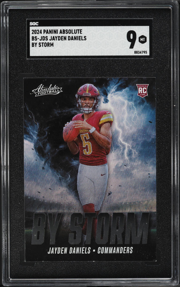 2024 Absolute By Storm Jayden Daniels ROOKIE #BS-JDS SGC 9 MINT
