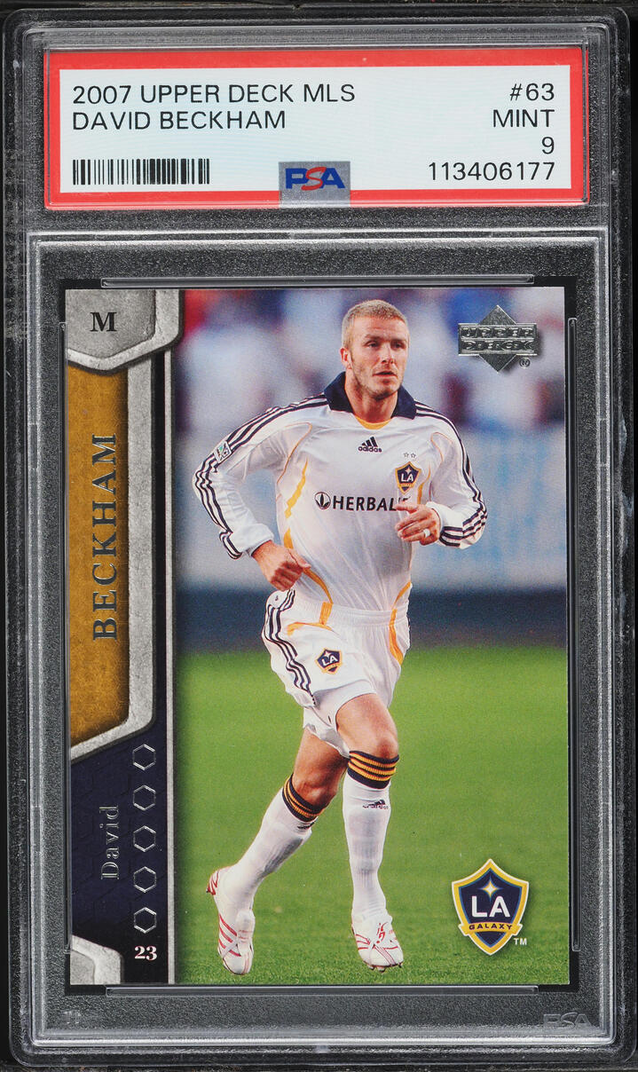 2007 Upper Deck MLS David Beckham #63 PSA 9 MINT