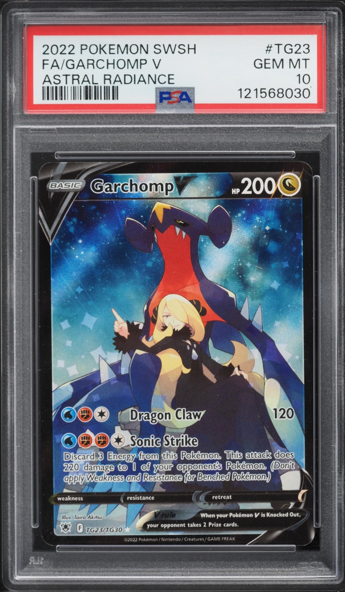 2022 Pokemon Sword & Shield Astral Radiance CHR Garchomp V #TG23 PSA 10 GEM MINT
