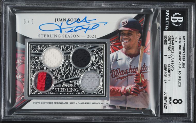 2023 Topps Pristine Juan Soto AUTO #PAJSO PSA 10 GEM MINT on