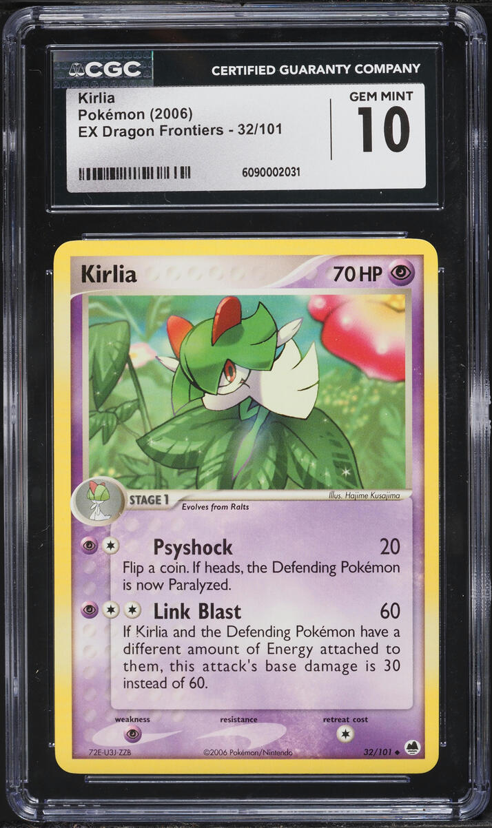 2006 Pokemon EX Dragon Frontiers Kirlia #32 CGC 10 GEM MINT