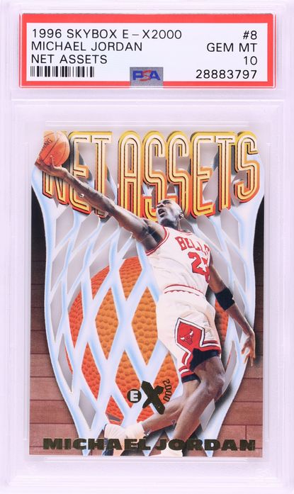 1996 Skybox E-X2000 Net Assets Michael Jordan #8 PSA 10 GEM MINT
