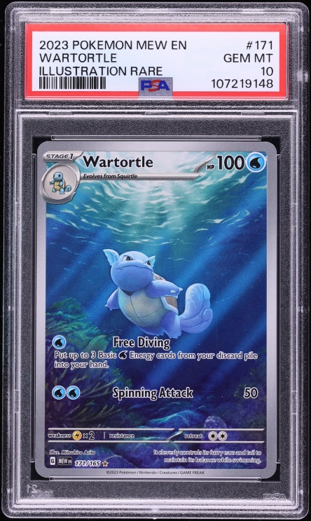 2023 Pokemon Scarlet & Violet 151 IR Wartortle #171 PSA 10 GEM MINT