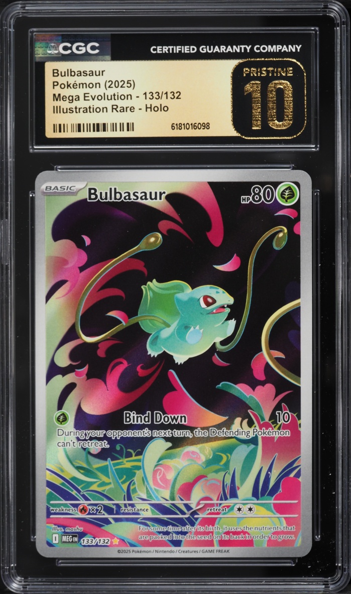 2025 Pokemon Mega Evolution IR Bulbasaur #133 CGC 10 PRISTINE