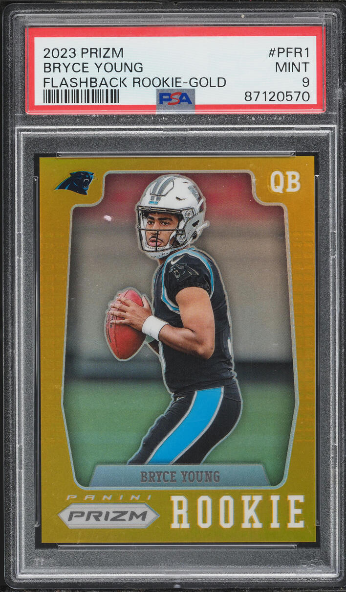 2023 Panini Prizm Flashback Gold Bryce Young ROOKIE /10 #PFR-1 PSA 9 MINT - Photo 1