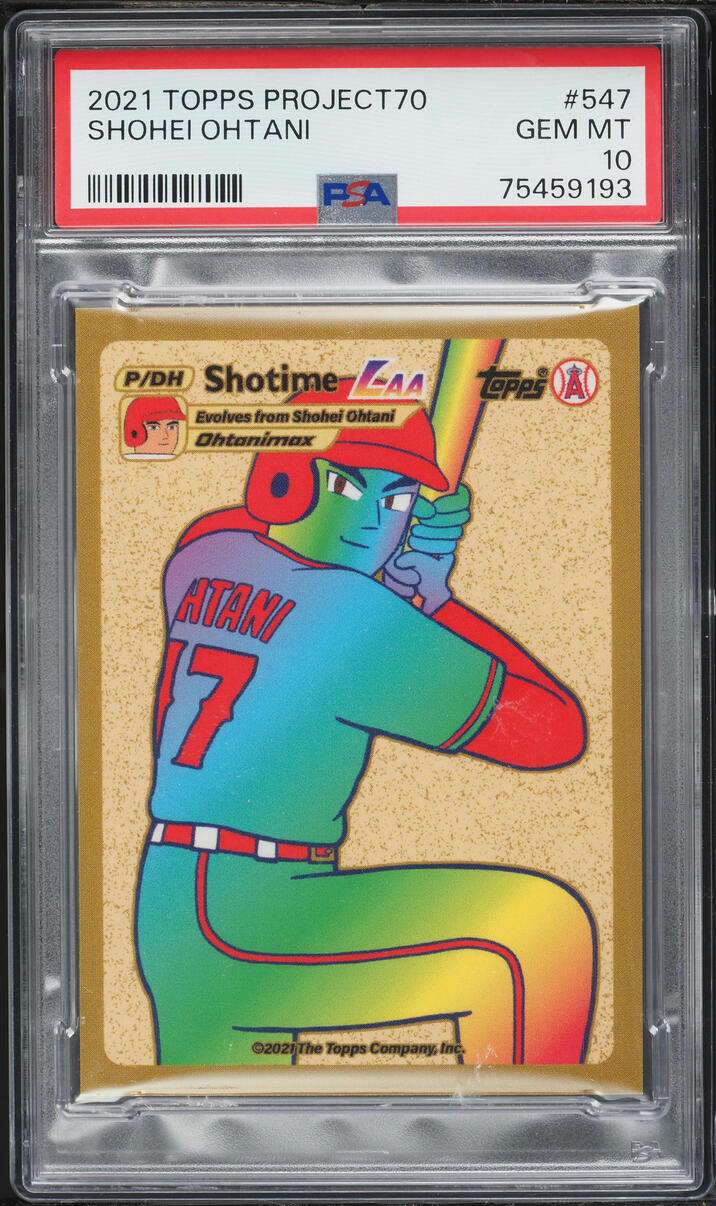 2021 Topps Project 70 Shohei Ohtani #547 PSA 10 GEM MINT - Photo 1
