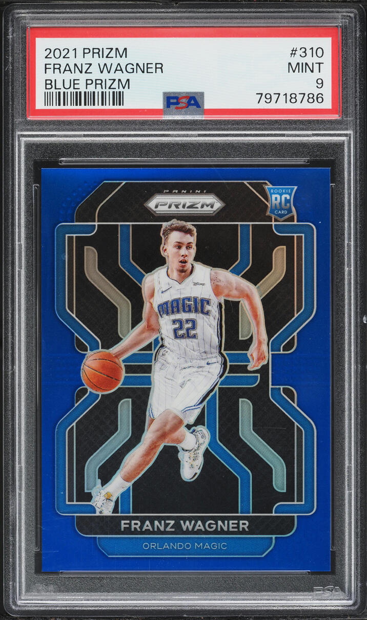 2021 Panini Prizm Blue Franz Wagner ROOKIE /199 #310 PSA 9 MINT - Photo 1