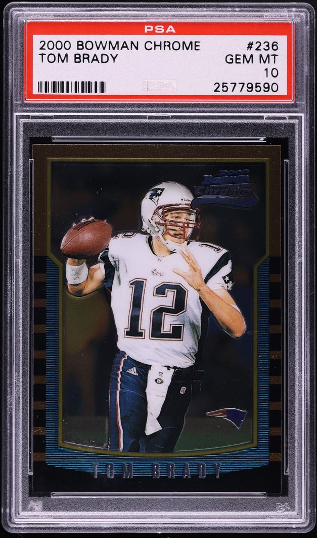2000 Bowman Chrome Tom Brady ROOKIE #236 PSA 10 GEM MINT