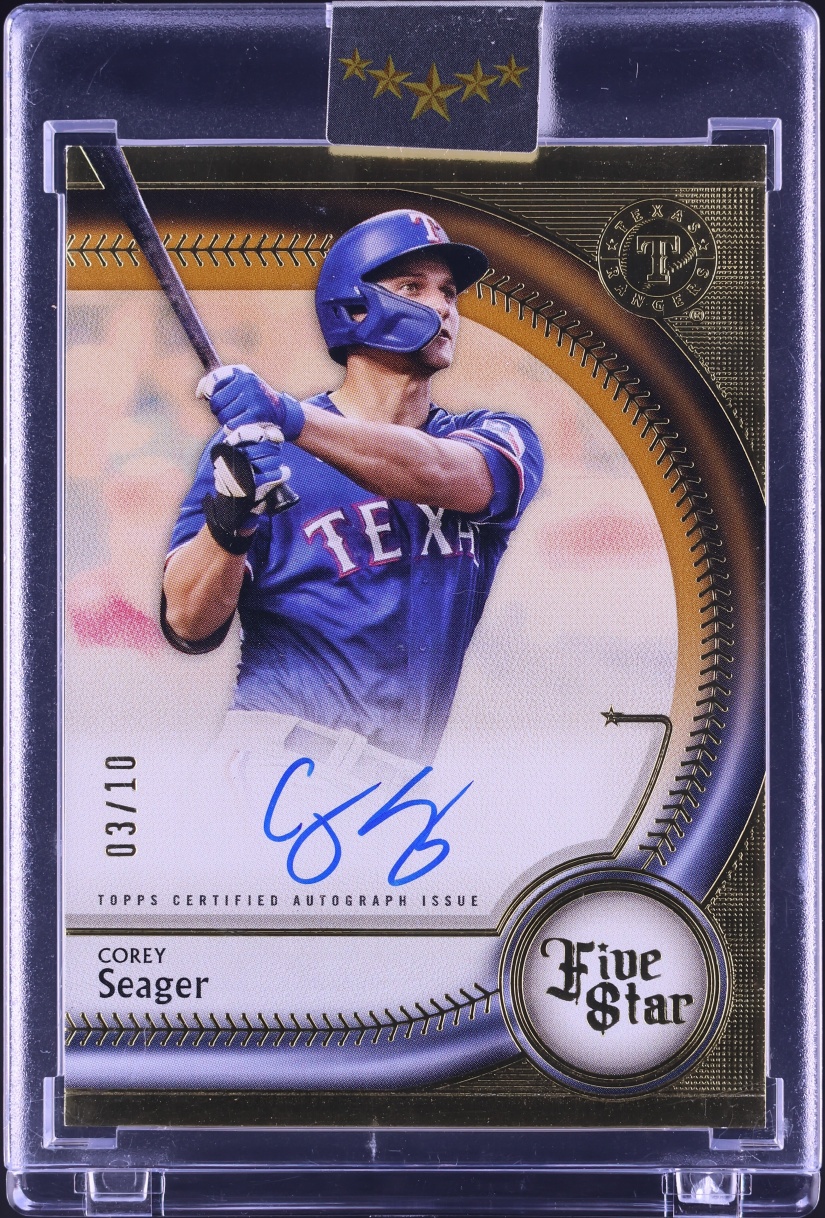 2025 Topps Five Star Gold Corey Seager AUTO /10 #FSA-CS