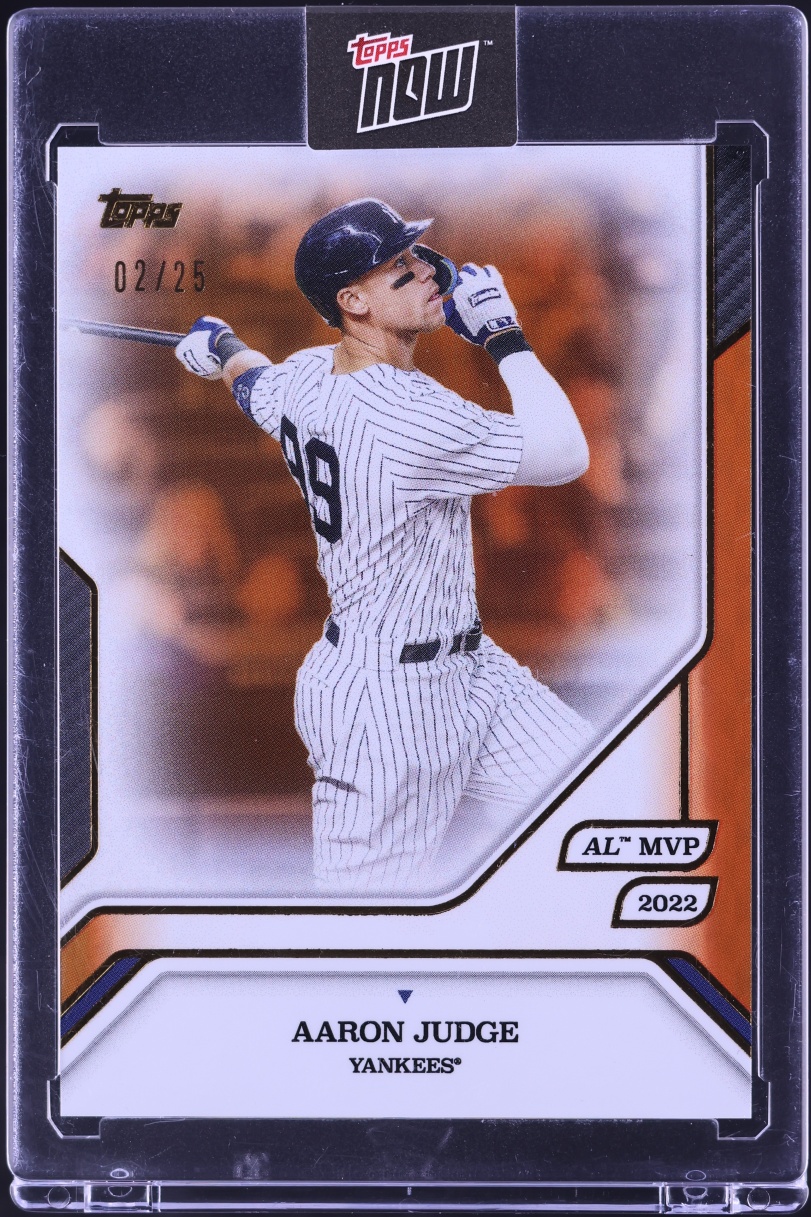 2025 Topps MLB MVP Collection Orange Foil Aaron Judge /25 #31