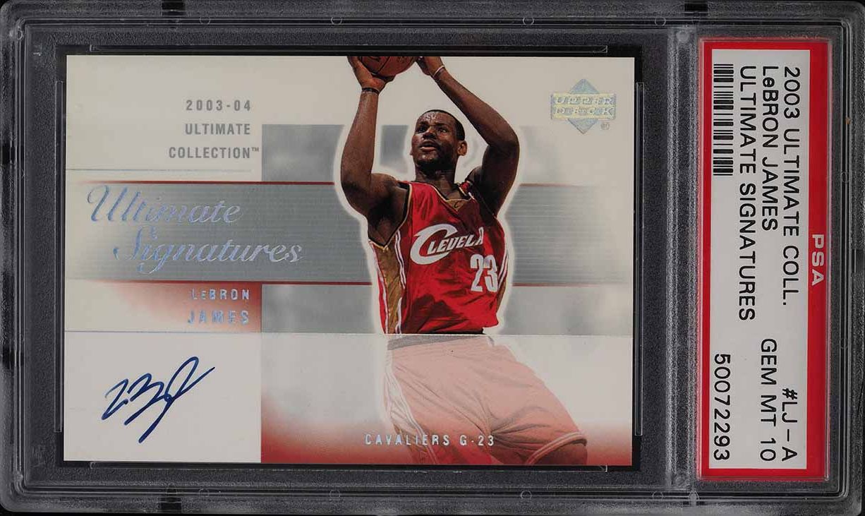 2003 Topps Basketball LeBron James ROOKIE #221 PSA 9 MINT on