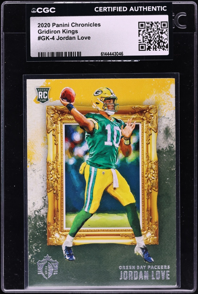 2020 Panini Chronicles Gridiron Kings Jordan Love ROOKIE #GK-4 CGC AUTH