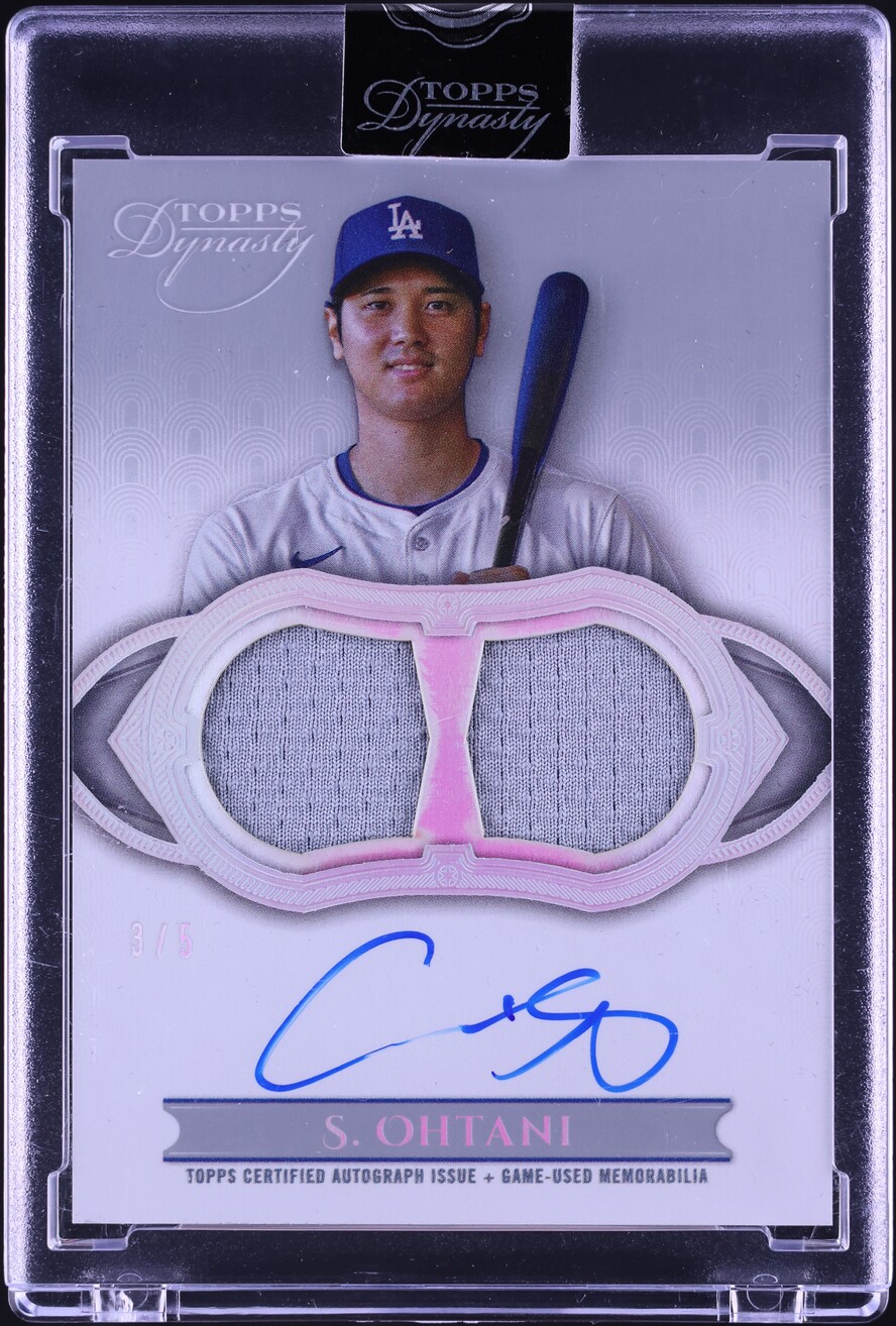 2024 Topps Dynasty Dual Silver Shohei Ohtani PATCH AUTO /5 #ADR-SO2