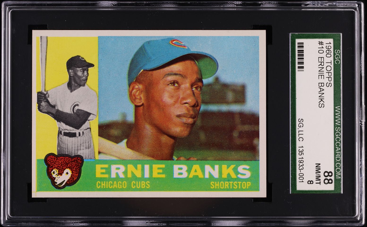 1960 Topps Ernie Banks #10 SGC 8 NM-MT