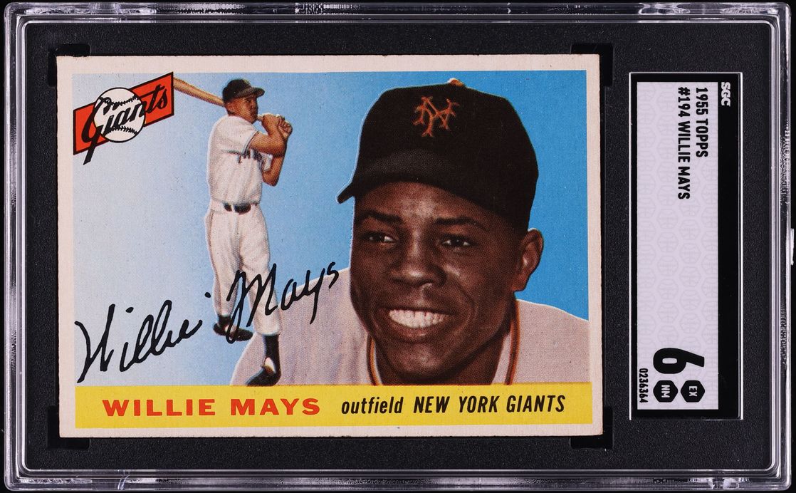 1955 Topps Willie Mays #194 SGC 6 EXMT
