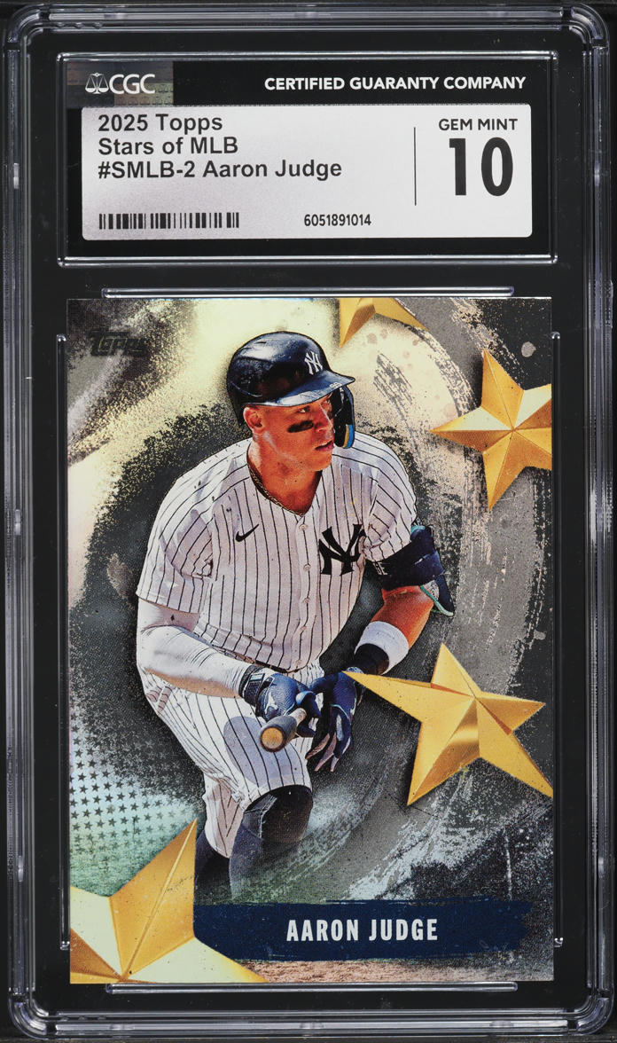 2025 Topps Stars Of MLB Aaron Judge #SMLB-2 CGC 10 GEM MINT