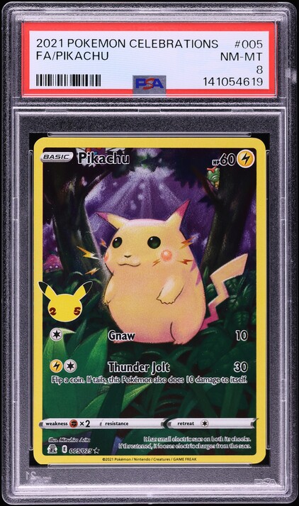 2021 Pokemon Japanese 25th Anniversary Full Art Pikachu #1 PSA 10