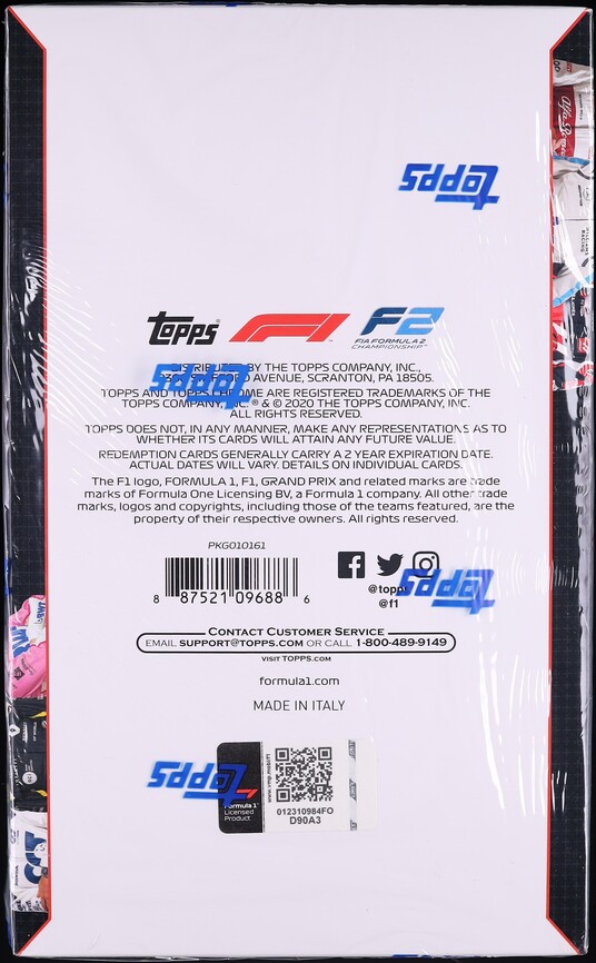 2020 Topps Chrome Formula 1 F1 Racing Sealed Hobby Box, 18ct Packs - Photo 2