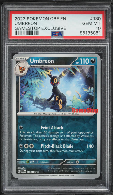 2023 Pokemon Japanese SV Promo Yu Nagaba X PCG Umbreon #67 PSA 10