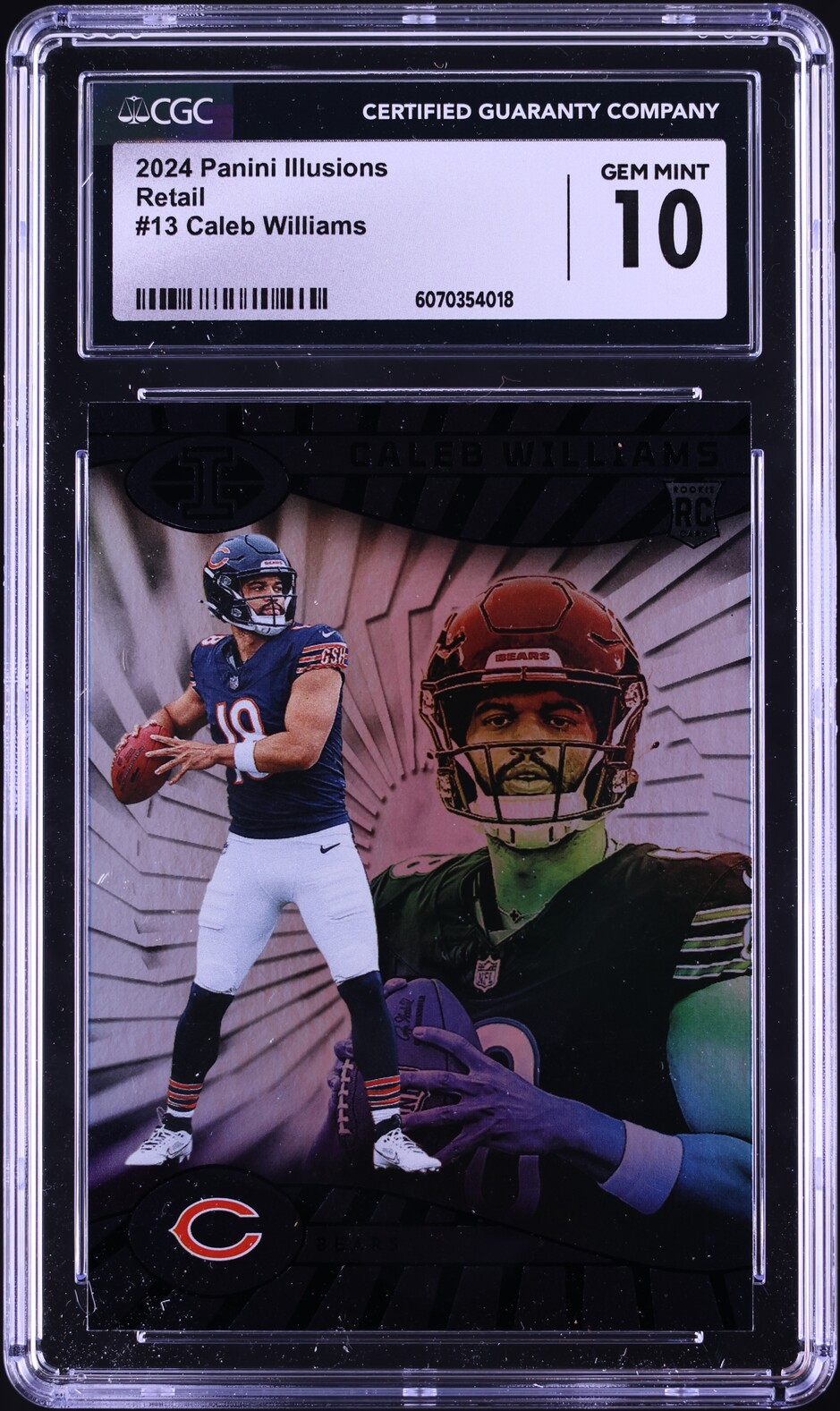2024 Panini Illusions Retail Caleb Williams ROOKIE #13 CGC 10 GEM MINT