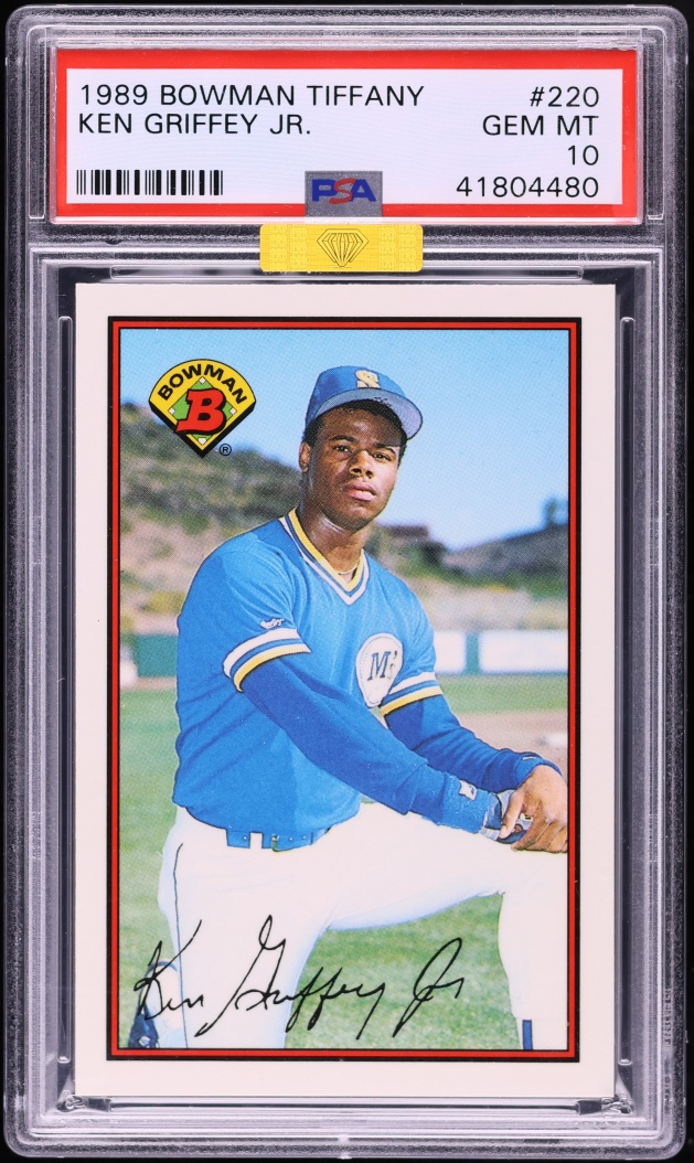 1989 Bowman Tiffany Ken Griffey Jr. ROOKIE #220 MBA PSA 10 GEM MINT