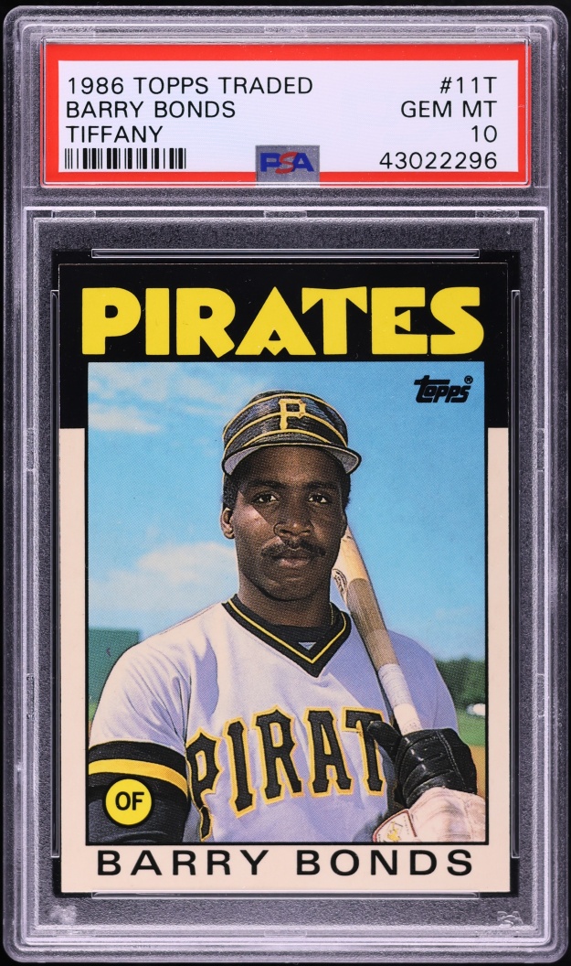 1986 Topps Traded Tiffany Barry Bonds ROOKIE #11T PSA 10 GEM MINT