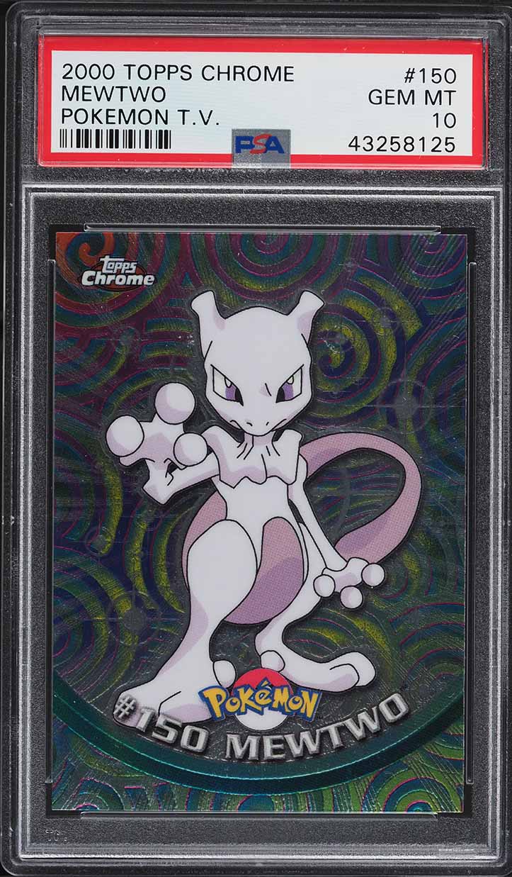 2000 Topps Chrome Pokemon Series 2 Mewtwo #150 PSA 10 GEM MINT