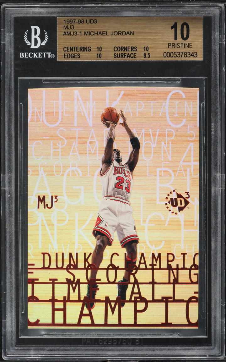 1997 UD3 MJ3 Michael Jordan #MJ3-1 BGS 10 PRISTINE