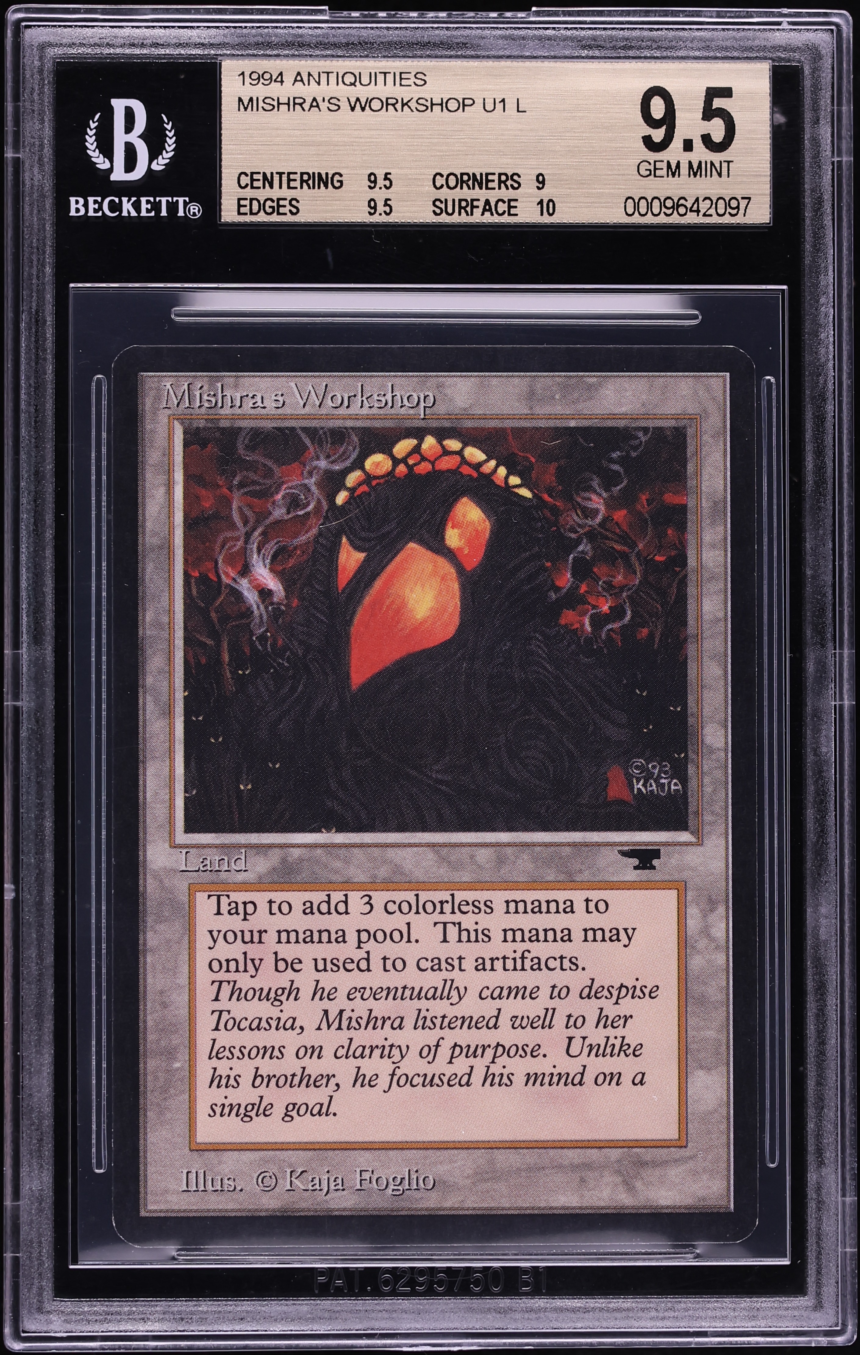 1994 Magic The Gathering MTG Antiquities Mishra's Workshop BGS 9.5 GEM MINT