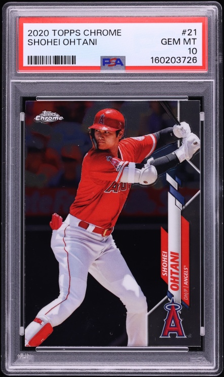 2020 Topps Chrome Shohei Ohtani #21 PSA 10 GEM MINT
