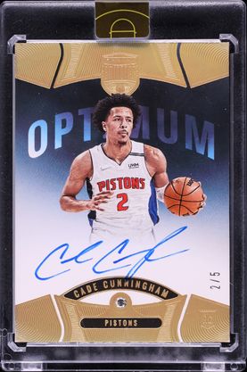 2021 Panini Flawless Vertical Cade Cunningham ROOKIE PATCH AUTO