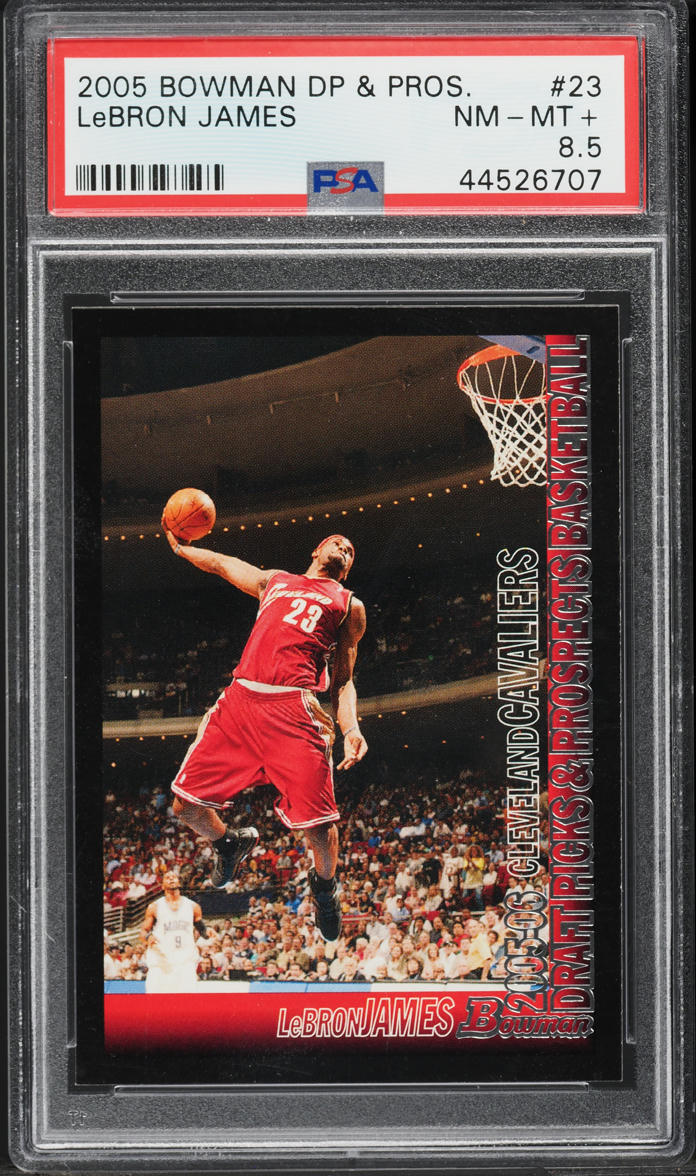 2005 Bowman Draft Picks & Prospects LeBron James #23 PSA 8.5 NM-MT+ - Main Image