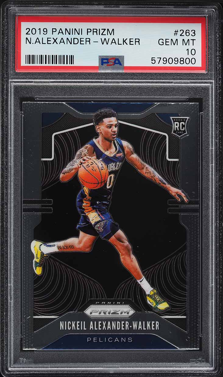 2019 Panini Prizm Nickeil Alexander-Walker ROOKIE #263 PSA 10 GEM MINT