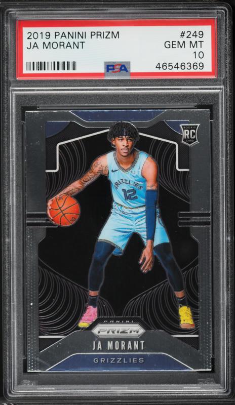 2019 Panini Prizm Ja Morant ROOKIE RC #249 PSA 9 MINT on Fanatics