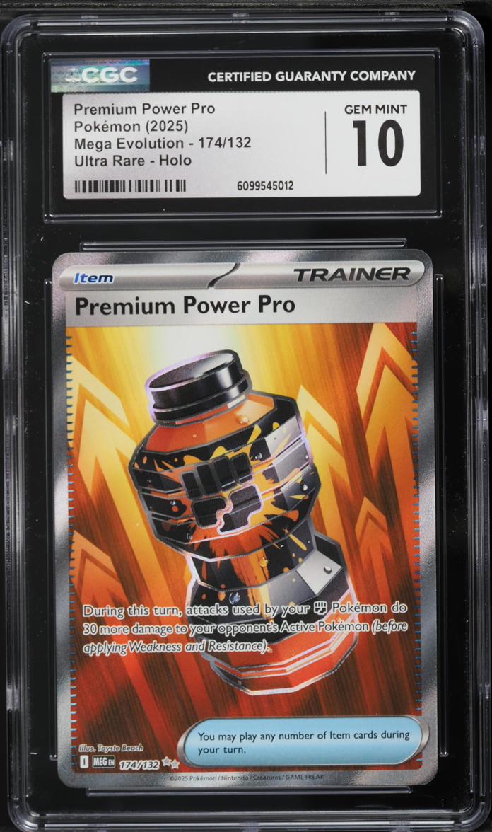 2025 Pokemon Mega Evolution Full Art Premium Power Pro #174 CGC 10 GEM MINT