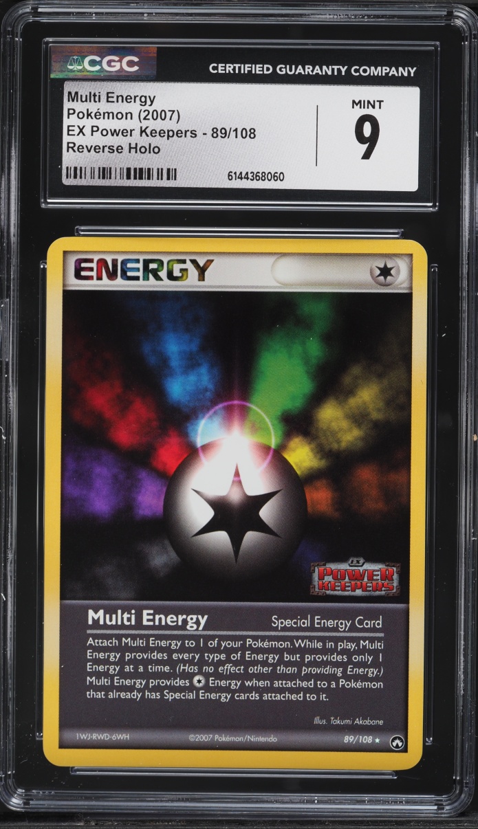 2007 Pokemon EX Power Keepers Reverse Holo Multi Energy #89 CGC 9 MINT