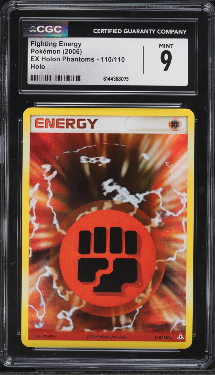 2006 Pokemon EX Holon Phantoms Holo Fighting Energy #110 CGC 9 MINT