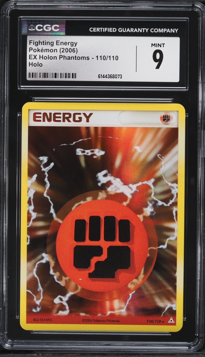 2006 Pokemon EX Holon Phantoms Holo Fighting Energy #110 CGC 9 MINT