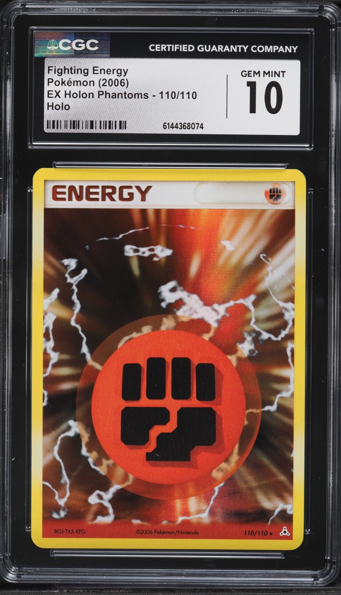 2006 Pokemon EX Holon Phantoms Holo Fighting Energy #110 CGC 10 GEM MINT
